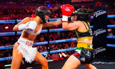 Alana Flores y Flor Vigna durante la pelea estelar de Supernova Génesis 2026 transmitida por Netflix.